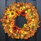 Fall Wreaths with Lights, Fall Wreaths for Front Door Outside